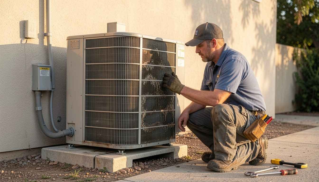 How long dry heat vs coastal humidity affects AC coil and drain problems
