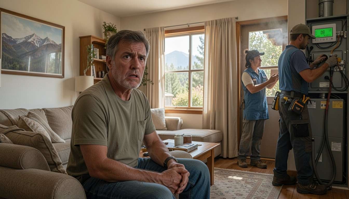 Which AC noises and smells are true emergencies during extreme heat