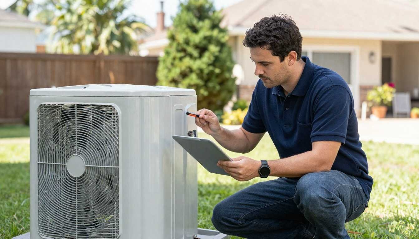 Which AC noises and smells are true emergencies during extreme heat